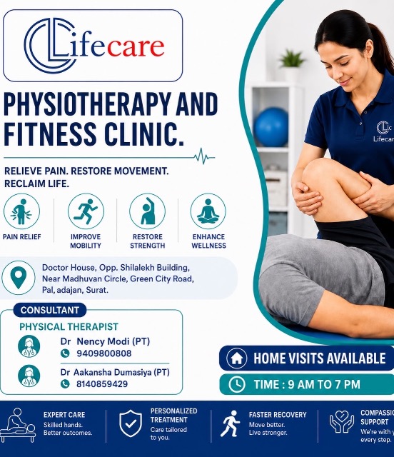 Lifecare Physiotherapy and fitness clinic logo