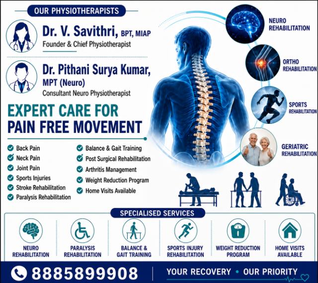 Surya physiotherapy and home visits services logo
